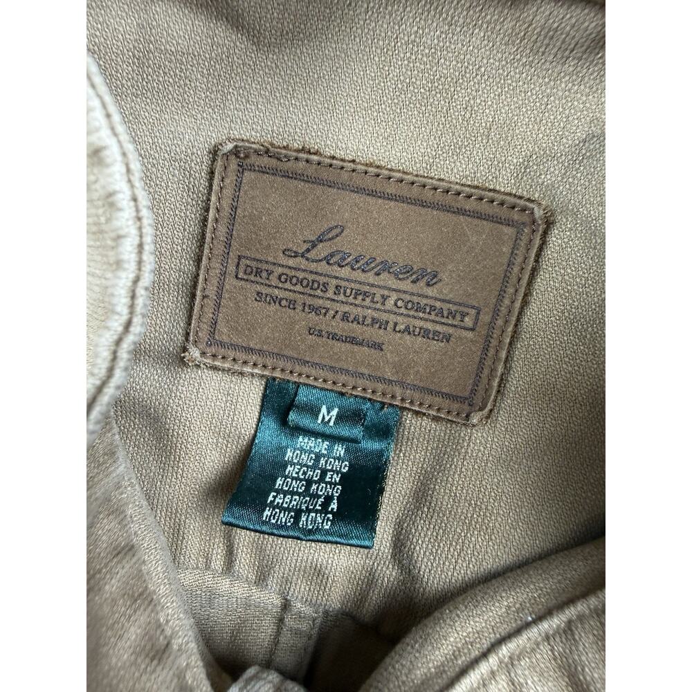 Lauren Ralph Lauren Safari Utility Jacket Womens Medium Tan Cotton Military - Picture 3 of 8